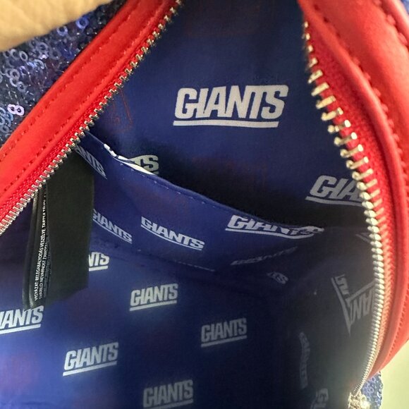 Loungefly NFL New York Giants Sequin Mini Backpack Blue main image 9